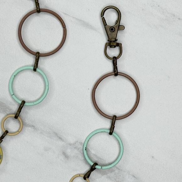 Pastel Hoop Metal Chain Link Belt Plus Size 2X - Picture 2 of 12